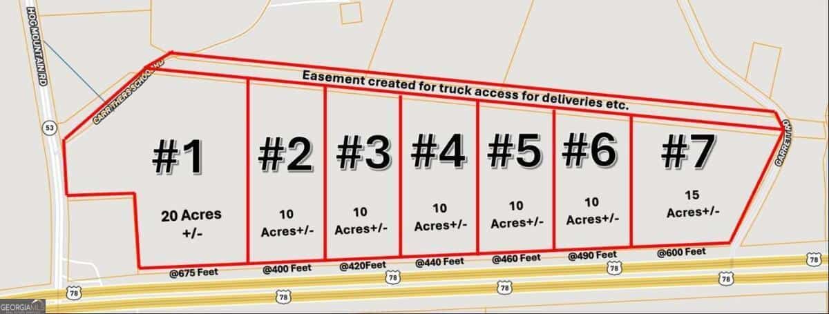 4400 Monroe HWY PARCEL 1-7 #PARCEL 1-7, Bogart, GA 30622