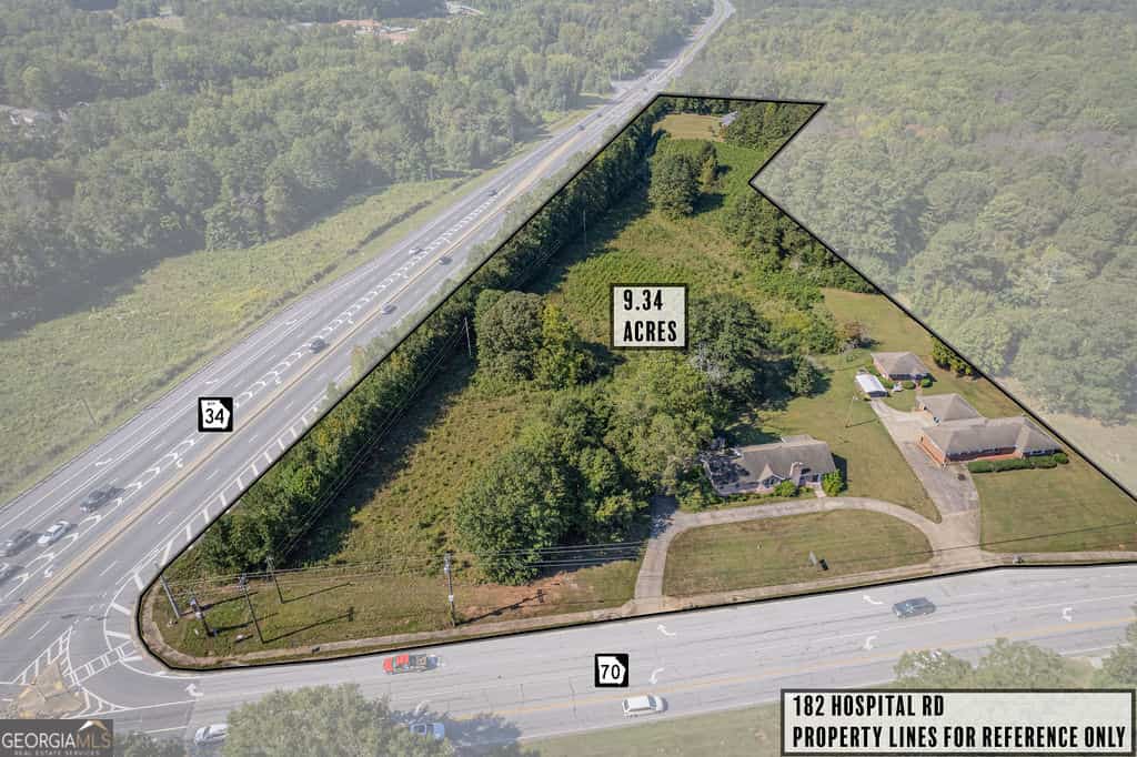 9.139 AC Hwy 34 Bypass @ Hwy 70 (Roscoe Rd), Newnan, GA 30263
