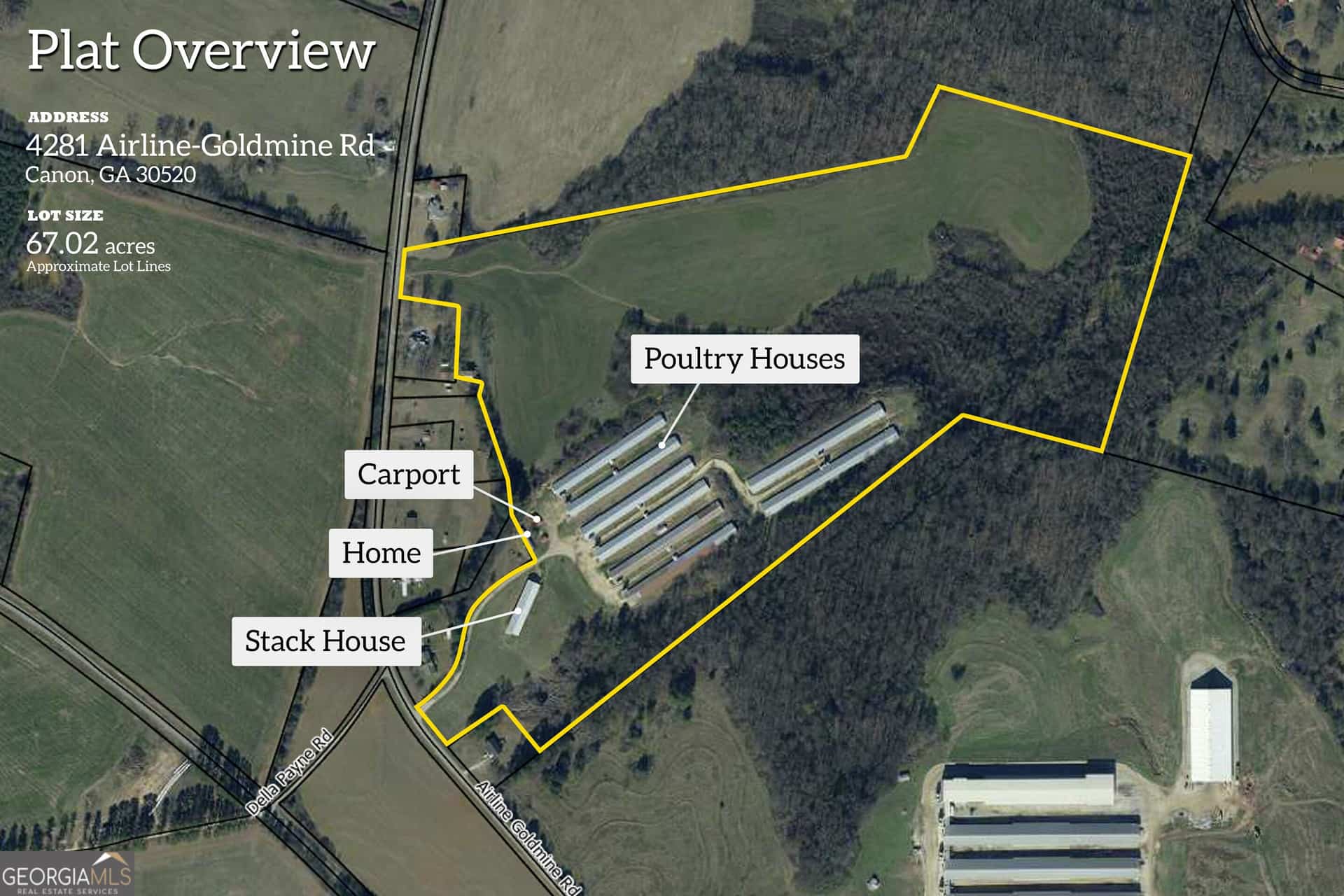 4281 Airline Goldmine RD, Canon, GA 30520