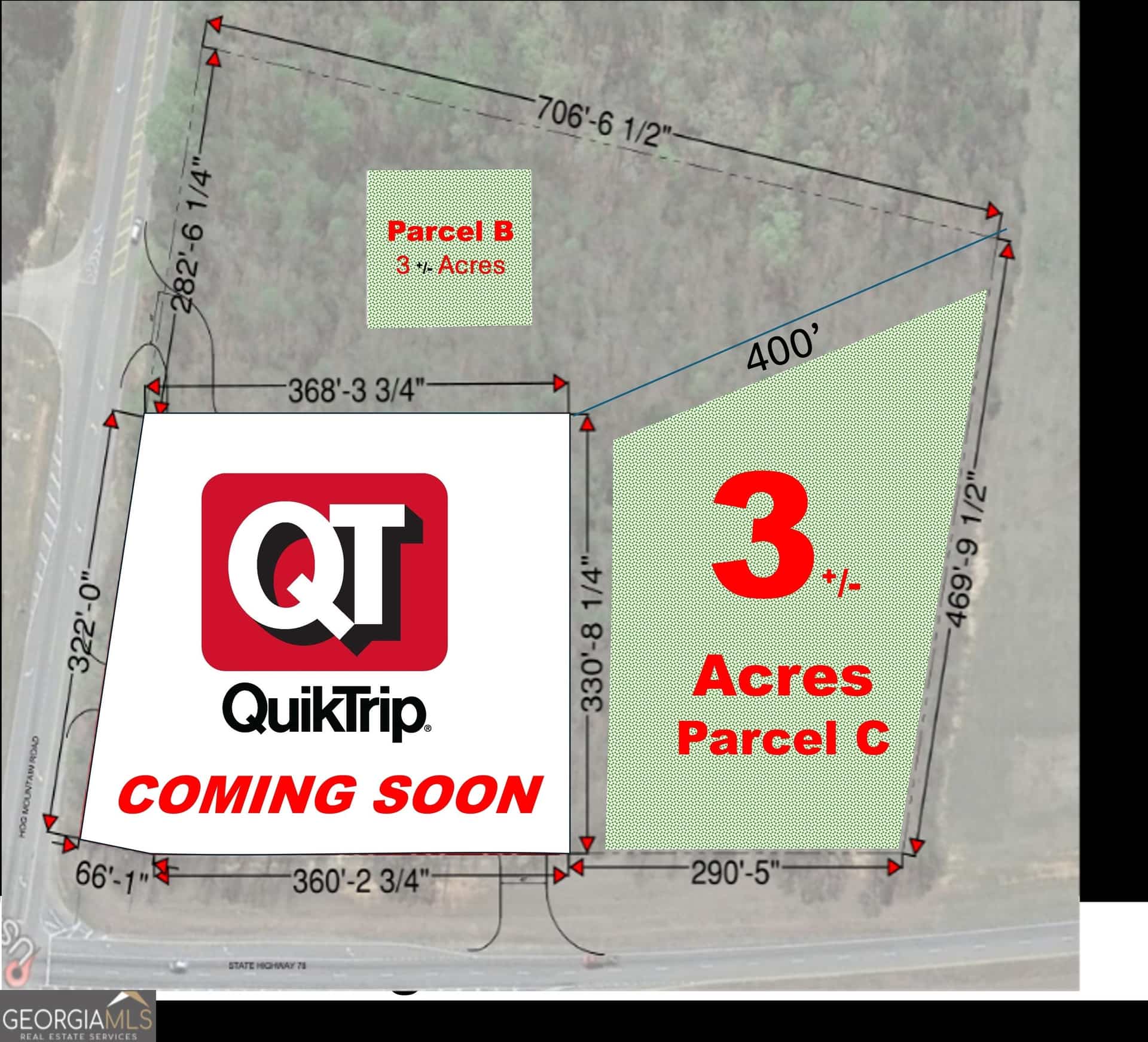 4611 MONROE Hwy - Hwy 78 PARCEL C - 3 ACRES #PARCEL C - 3 ACRES, Bogart, GA 30622