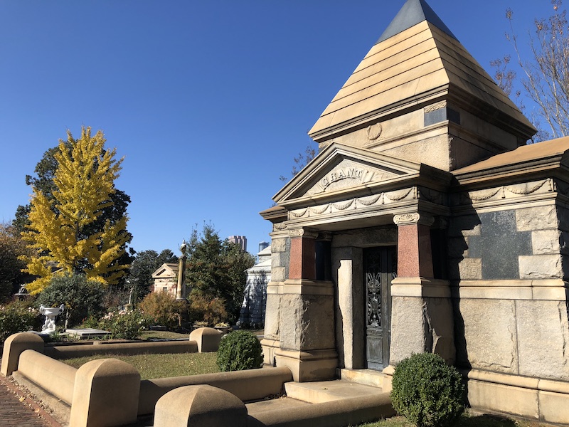 The tombs at Oakland Cemetary