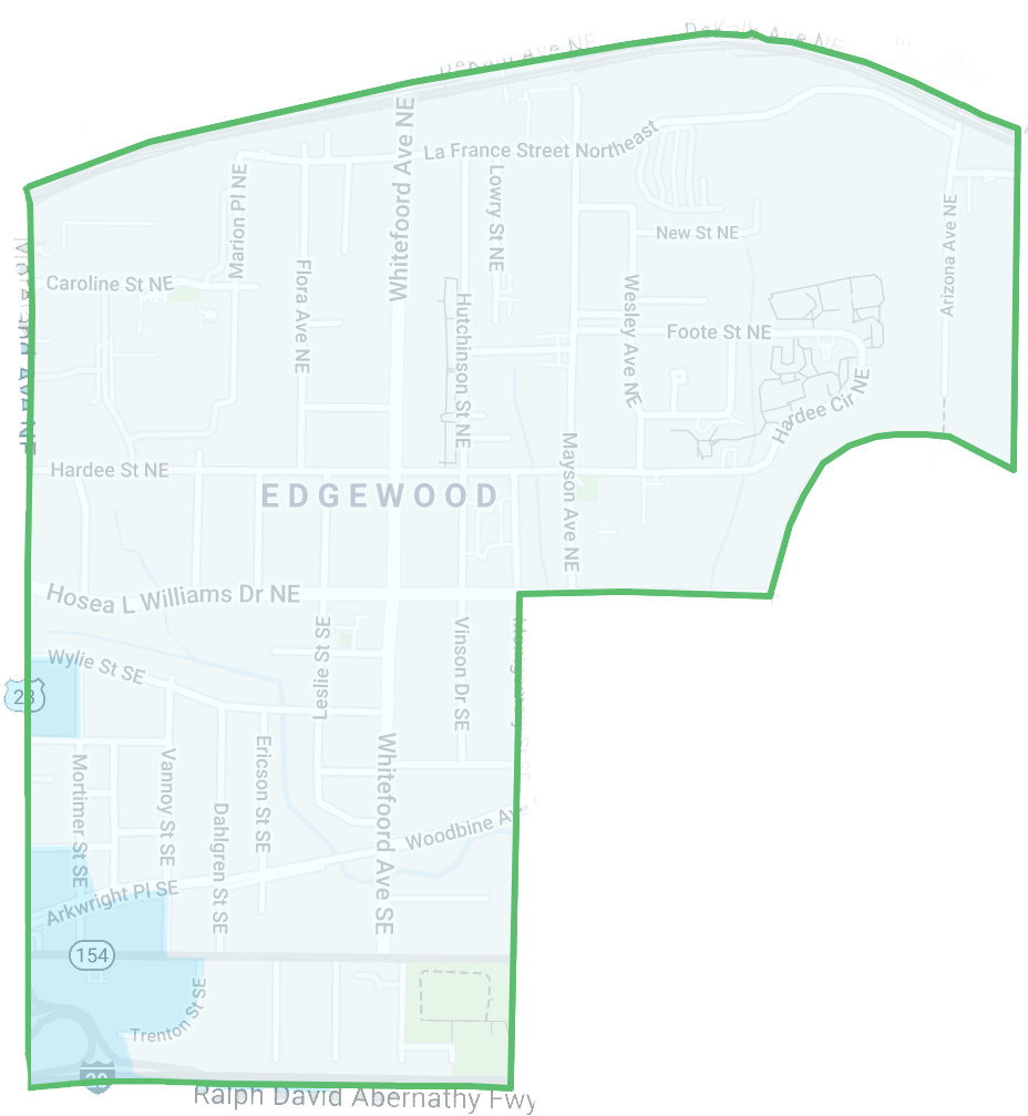 Edgewood Crime heat map