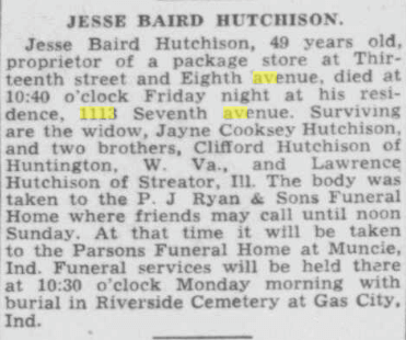 Historical Newspaper Obituary