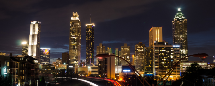 Jackson Street Bridge at Night